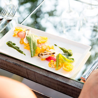 Enjoy a beautifully plated food pairing to compliment your wine experience event at St. Supéry