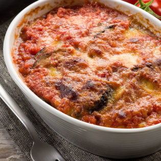 Grilled Eggplant Parmesan with Fresh Tomato Sauce