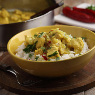 Chicken in Green Curry with Mint and Basil