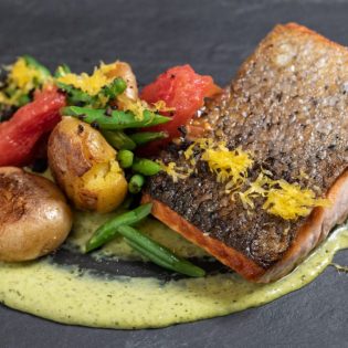 smith and wollensky Mustard Crusted Salmon