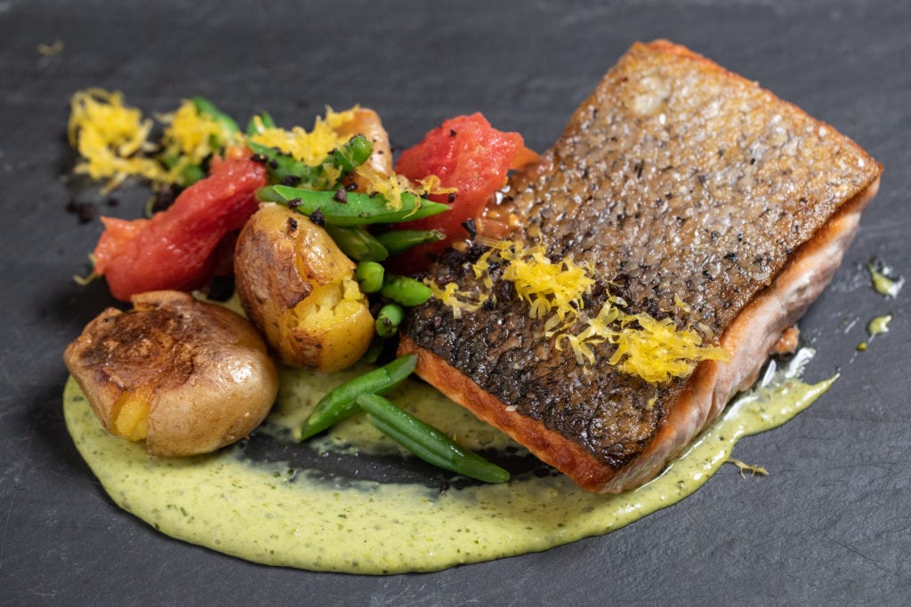 smith and wollensky Mustard Crusted Salmon