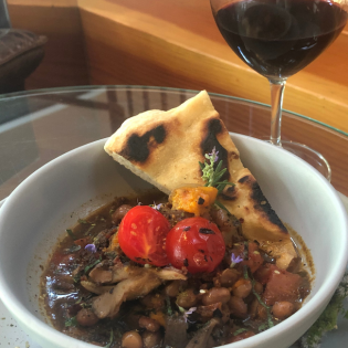Grilled Mushroom and Bean Ragout